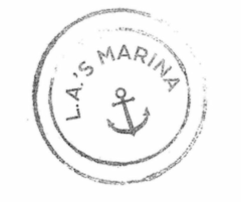 L.A.'S MARINA Logo (USPTO, 05.06.2019)