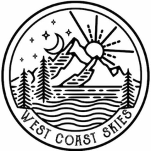 WEST COAST SKIES Logo (USPTO, 07/15/2019)