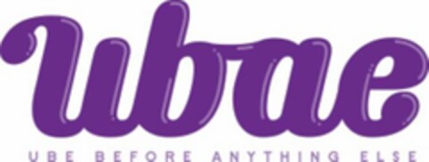 UBAE UBE BEFORE ANYTHING ELSE Logo (USPTO, 28.04.2020)