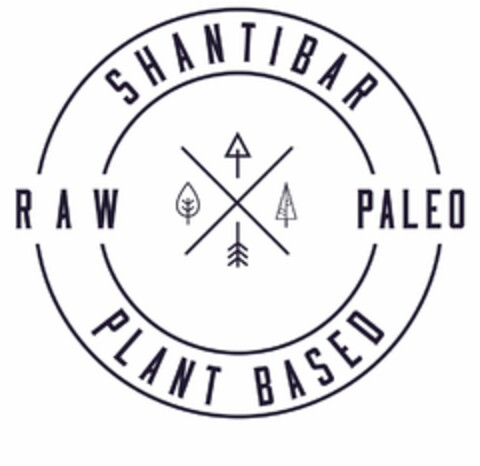 SHANTIBAR PLANT BASED RAW PALEO X Logo (USPTO, 30.04.2015)