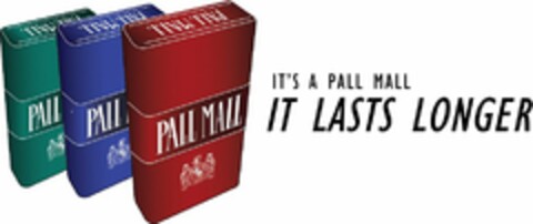 IT'S A PALL MALL IT LASTS LONGER Logo (USPTO, 06/16/2015)