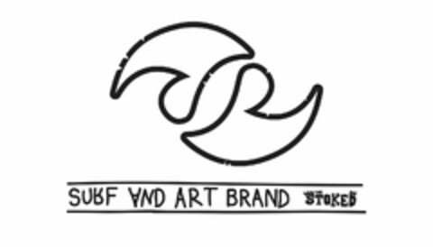 S SURF AND ART BRAND STOKED Logo (USPTO, 14.08.2015)