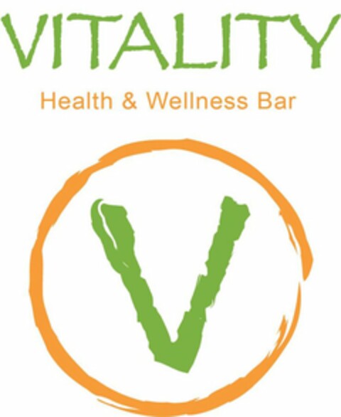 VITALITY HEALTH & WELLNESS BAR V Logo (USPTO, 06/27/2018)