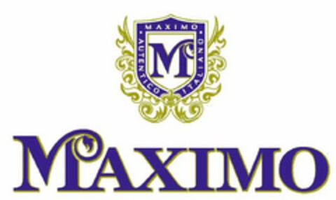 M MAXIMO AUTENTICO ITALIANO MAXIMO Logo (USPTO, 18.06.2009)