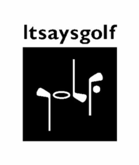 ITSAYSGOLF Logo (USPTO, 06/21/2011)