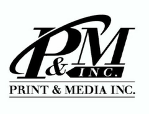 P&M INC. PRINT & MEDIA INC. Logo (USPTO, 30.11.2011)