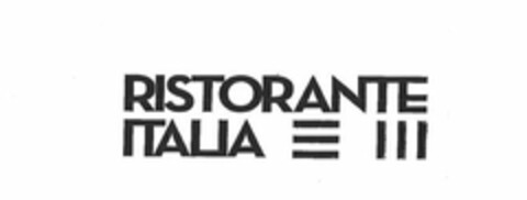 RISTORANTE ITALIA Logo (USPTO, 23.12.2011)