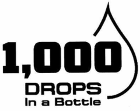 1,000 DROPS IN A BOTTLE Logo (USPTO, 01.06.2012)