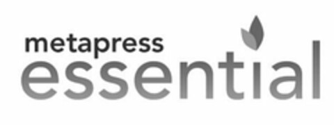 METAPRESS ESSENTIAL Logo (USPTO, 10/19/2012)