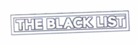 THE BLACK LIST Logo (USPTO, 18.01.2013)