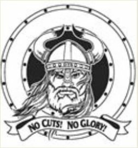 NO CUTS! NO GLORY! Logo (USPTO, 07/23/2013)