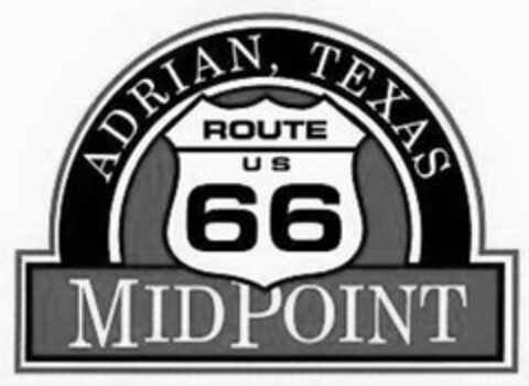 ADRIAN TEXAS ROUTE U S 66 MIDPOINT Logo (USPTO, 08/29/2013)