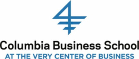 COLUMBIA BUSINESS SCHOOL AT THE VERY CENTER OF BUSINESS Logo (USPTO, 01/13/2014)