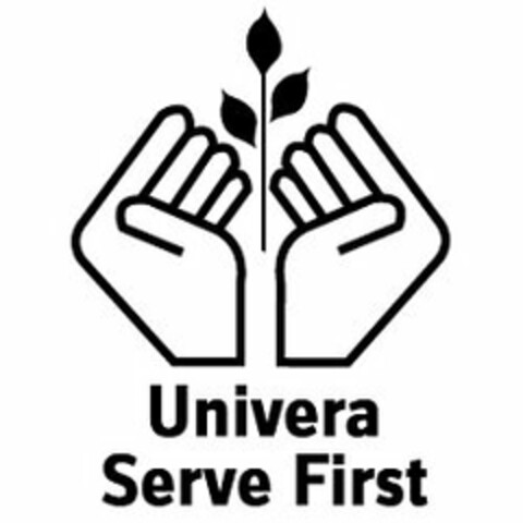 UNIVERA SERVE FIRST Logo (USPTO, 16.04.2014)