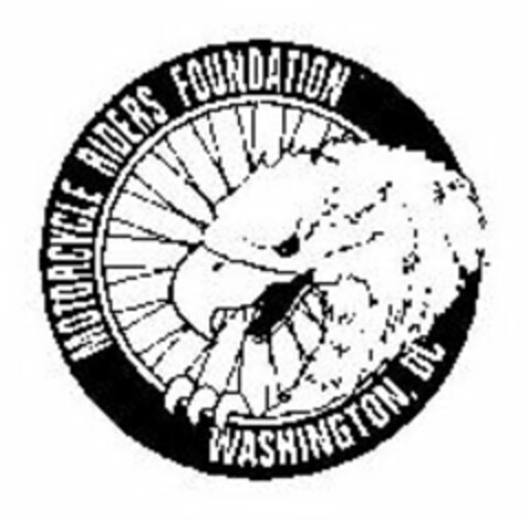 MOTORCYCLE RIDERS FOUNDATION WASHINGTON, DC Logo (USPTO, 12/03/2014)