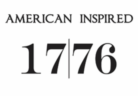 1776 AMERICAN INSPIRED Logo (USPTO, 09/11/2016)