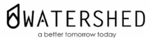 WATERSHED A BETTER TOMORROW TODAY Logo (USPTO, 06/10/2019)