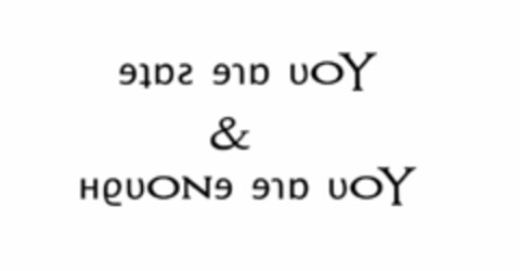 YOU ARE SAFE & YOU ARE ENOUGH Logo (USPTO, 08.10.2019)