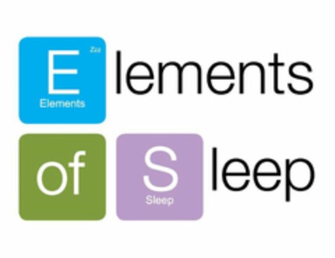 ELEMENTS ELEMENTS OF SLEEP SLEEP ZZZ ZZZ Logo (USPTO, 01/13/2020)