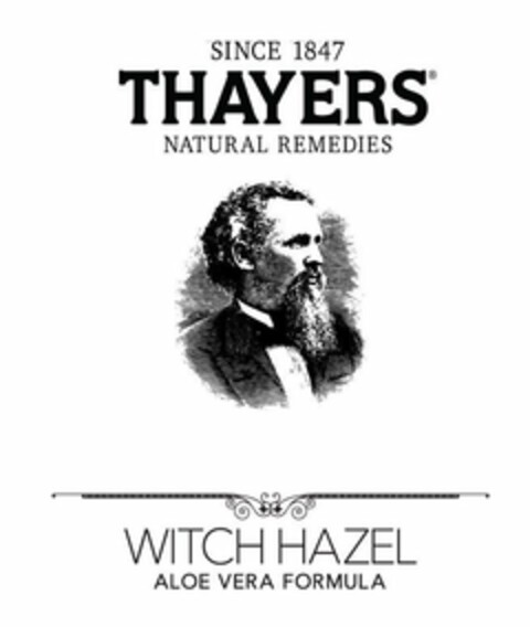 SINCE 1847 THAYERS NATURAL REMEDIES WITCH HAZEL ALOE VERA FORMULA Logo (USPTO, 29.04.2020)