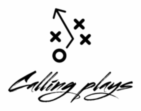 X 0 X X CALLING PLAYS Logo (USPTO, 06/23/2020)