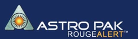 A ASTRO PAK ROUGEALERT Logo (USPTO, 21.04.2009)