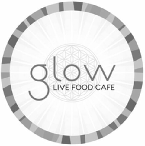 GLOW LIVE FOOD CAFE Logo (USPTO, 05/12/2009)