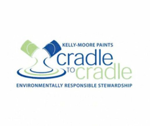 KELLY-MOORE PAINTS CRADLE TO CRADLE ENVIRONMENTALLY RESPONSIBLE STEWARDSHIP Logo (USPTO, 09.06.2009)