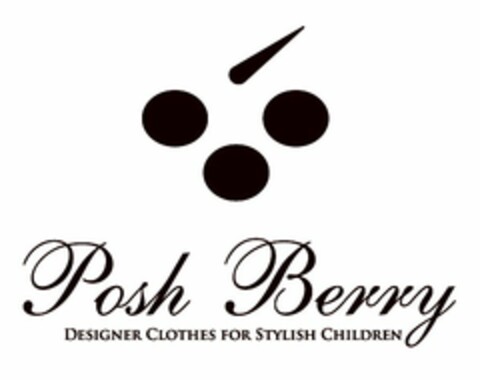 POSH BERRY, DESIGNER CLOTHES FOR STYLISH CHILDREN Logo (USPTO, 28.12.2009)