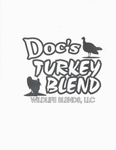 DOC'S TURKEY BLEND WILDLIFE BLENDS, LLC Logo (USPTO, 03/19/2010)