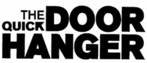 THE QUICK DOOR HANGER Logo (USPTO, 16.09.2010)