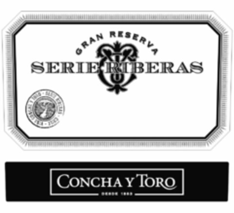 SERIE RIBERAS GRAN RESERVA VIÑA CONCHA Y TORO - SERIE RIBERAS - CHILE - CONCHA Y TORO DESDE 1883 Logo (USPTO, 26.05.2011)