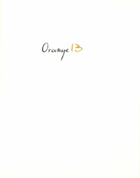 ORANGE 13 Logo (USPTO, 02.04.2012)