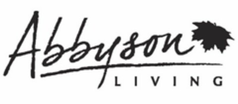 ABBYSON LIVING Logo (USPTO, 10/28/2013)