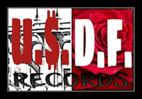 U.$.D.F. RECORDS Logo (USPTO, 16.04.2014)