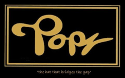 POPZ TOPZ "THE HAT THAT BRIDGES THE GAP" Logo (USPTO, 23.07.2014)