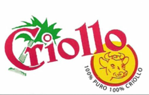 CRIOLLO 100% PURO 100% CRIOLLO Logo (USPTO, 18.09.2014)