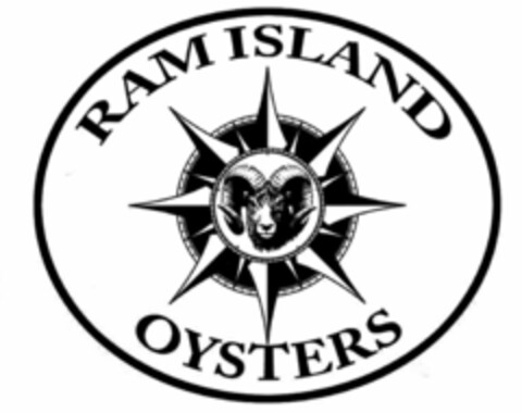 RAM ISLAND OYSTERS Logo (USPTO, 21.04.2015)