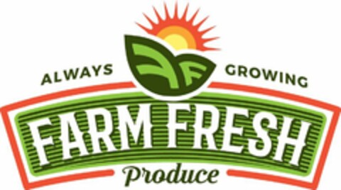 ALWAYS GROWING FARM FRESH PRODUCE Logo (USPTO, 27.12.2016)