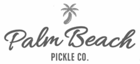 PALM BEACH PICKLE CO. Logo (USPTO, 06/16/2017)