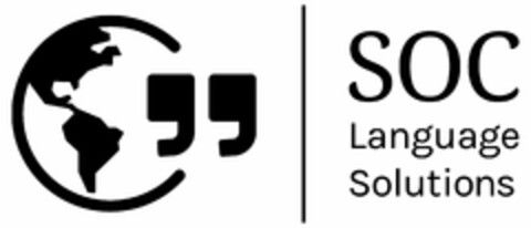 SOC LANGUAGE SOLUTIONS Logo (USPTO, 04.01.2018)
