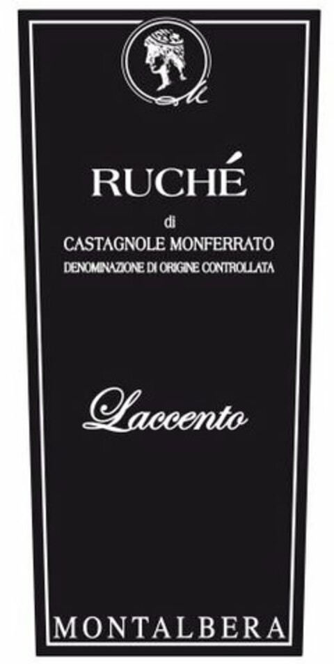 RUCHÉ DI CASTAGNOLE MONFERRATO DENOMINAZIONE DI ORIGINE CONTROLLATA LACCENTO MONTALBERA Logo (USPTO, 26.06.2009)