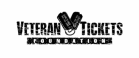 VETERAN TICKETS FOUNDATION ADMIT ONE 888.241.15 ADMIT ONE 888.241.1550 Logo (USPTO, 08/28/2009)