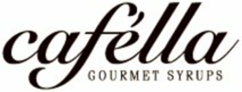 CAFÉLLA GOURMET SYRUPS Logo (USPTO, 09/17/2009)