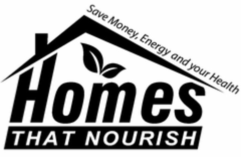 HOMES THAT NOURISH SAVE MONEY, ENERGY AND YOUR HEALTH Logo (USPTO, 23.10.2009)
