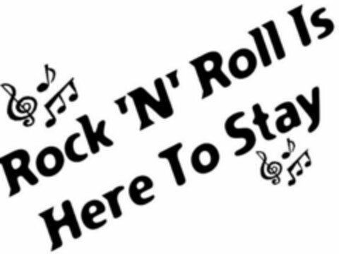 ROCK 'N' ROLL IS HERE TO STAY Logo (USPTO, 20.05.2010)