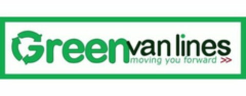 GREEN VAN LINES MOVING YOU FORWARD>> Logo (USPTO, 14.07.2011)