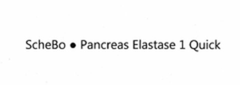SCHEBO PANCREAS ELASTASE 1 QUICK Logo (USPTO, 05/17/2013)