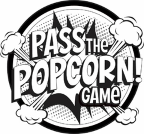 PASS THE POPCORN GAME Logo (USPTO, 07/17/2014)