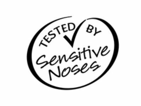 TESTED BY SENSITIVE NOSES Logo (USPTO, 01/30/2015)